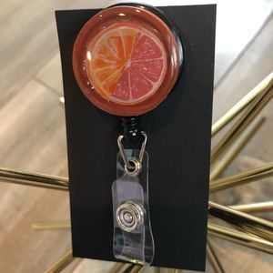 Retractable Nametag Badge Holder Lanyard Handmade